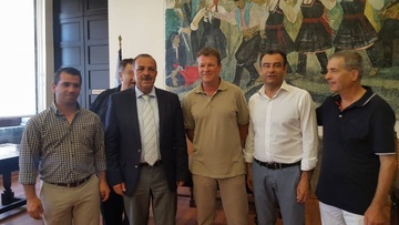 Συναντήσεις του Δημάρχου με τους φίλους της Ρόδου, Έρβιν Κούμαν και Πάνο Παπαδόπουλο