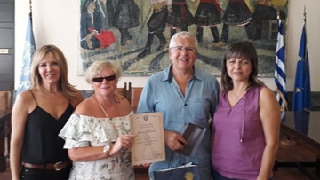 Φίλους της Ρόδου από Σκωτία και Βέλγιο τίμησε η Διεύθυνση Τουρισμού