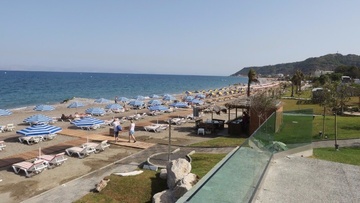 H ανάπλαση της παραλίας στο ξενοδοχείο Rodos Palace