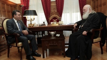 Συνάντηση του Μάνου Κόνσολα  με τον Αρχιεπίσκοπο Αθηνών