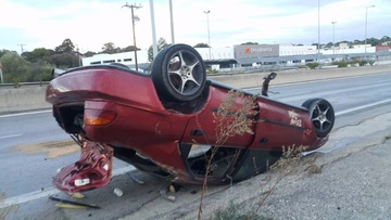 Σε δέκα λεπτά βροχής... έξι τροχαία ατυχήματα στην Ρόδο