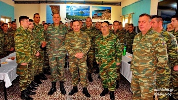 Στους Εθνοφύλακες της Καλύμνου ο διοικητής της ΑΣΔΕΝ Αντιστράτηγος Ν. Μανωλάκος