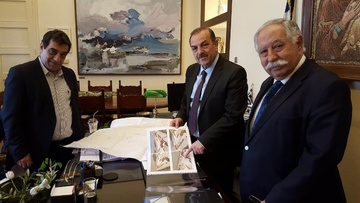 Ο Δήμαρχος Ρόδου παρέλαβε την μελέτη για την αναβάθμιση του Σκοπευτηρίου στον Καλαμώνα