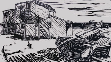 Έκθεση χαρακτικής-γλυπτικής του Δημ. Τσιρογιάννη στο νησί μας