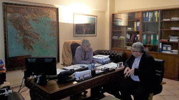 Συνάντηση εργασίας του Αντιπεριφερειάρχη Φιλήμονα  Ζαννετίδη, στο γραφείο του υπουργού Αγροτικής Ανάπτυξης και Τροφίμων