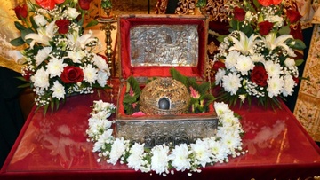 Στη Ρόδο η τιμία κάρα  του Οσίου Παρθενίου Λαμψάκου