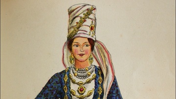 Πάτμος: Γυναικεία  παραδοσιακή φορεσιά Πάτμου