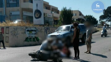 Τροχαίο ατύχημα σημειώθηκε στην οδό Ηλία Βενέζη