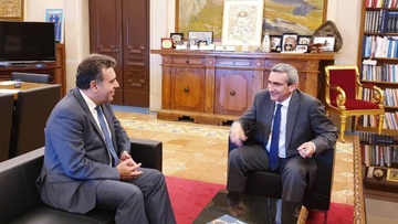 Συνάντηση του Περιφερειάρχη με τον βουλευτή Δωδεκανήσου, Μάνο Κόνσολα