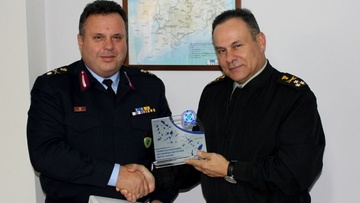 Εθιμοτυπική συνάντηση του Αστυνομικού Διευθυντή Νοτίου Αιγαίου με τον Διοικητή της Ανωτάτης Στρατιωτικής Διοίκησης Εσωτερικού και Νήσων