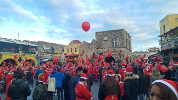 Στις 23 Δεκεμβρίου  το 3ο Santa Run Rhodes