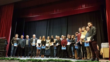 Ο Δημήτρης Γάκης στην τιμητική εκδήλωση του Δήμου για τους Ροδίους νέους φοιτητές