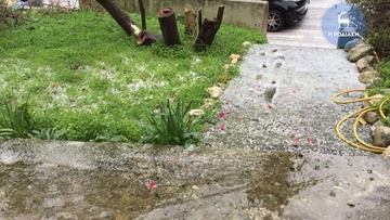 Χαλαζόπτωση στη Σάλακο