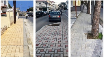 Ανακατασκευή των πεζοδρομίων σε δέκα κεντρικές οδούς από τον Δήμο Ρόδου