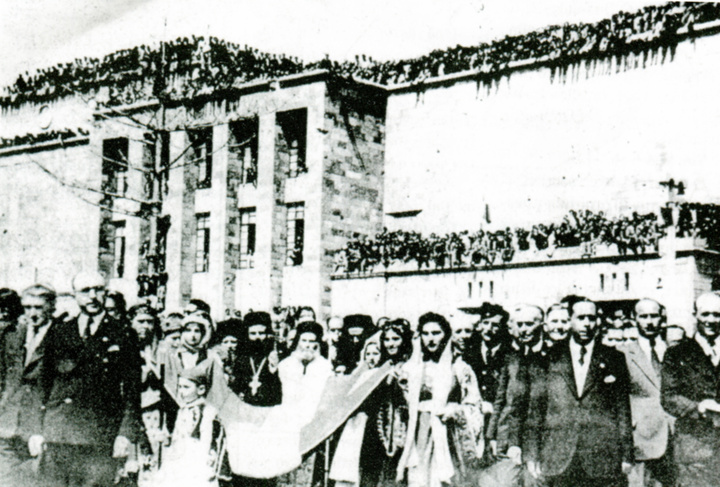 Από τις εκδηλώσεις κατά την ημέρα, 7-3-1948, που  κηρύχτηκε επίσημα η Ενσωμάτωση της Δωδεκανήσου  με τη Μητέρα Πατρίδα.