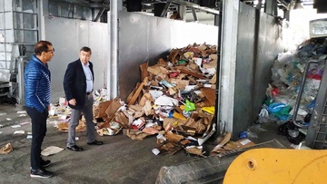 Επίσκεψη του Δημήτρη Κρητικού στο Κέντρο Διαλογής Ανακυκλώσιμων Υλικών Ρόδου