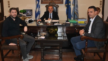 Με τους υποψήφιους ευρωβουλευτές Κουρουμπλή και Ανδρουλάκη, συναντήθηκε ο Δήμαρχος Ρόδου