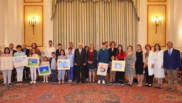 Στο Προεδρικό Μέγαρο τρεις Ρόδιοι μικροί καλλιτέχνες  της Παιδικής Πινακοθήκης Ελλάδας