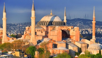 Τα ροδίτικα τούβλα του τρούλου της Αγιάς Σοφιάς!