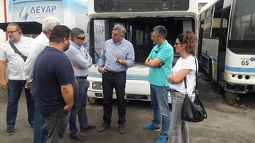 Επίσκεψη του Δημήτρη Κρητικού σε ΡΟΔΑ, πολεοδομία και τεχνικές υπηρεσίες
