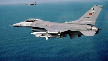 Δύο τουρκικά F-16 πέταξαν πάνω από την Κίναρο