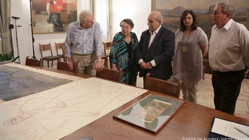 Δωρεά έργων τέχνης του ζωγράφου και χαράκτη Βάλια Σεμερτζίδη στη βιβλιοθήκη της Βουλής
