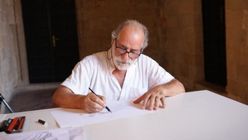 Εγκαίνια της έκθεσης ζωγραφικής του Νίκου Αρβανιτίδη στη Ρόδο
