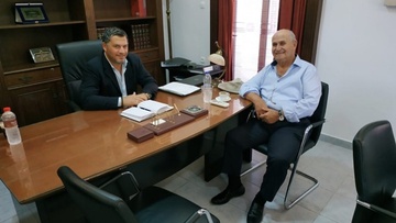 Συνάντηση του προέδρου  της Κοινότητας Αφάντου με  τον επιχειρηματία Ν. Νικολαΐδη