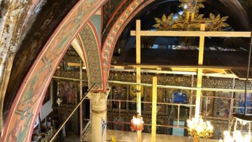 Συντηρείται ο ναός της Κοιμήσεως Θεοτόκου στις Μενετές Καρπάθου