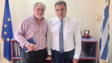 Συνάντηση του Υφυπουργού Τουρισμού, κ. Μάνου Κόνσολα, με τον Πρόεδρο της Sky Express για την αεροπορική σύνδεση των μικρών νησιών