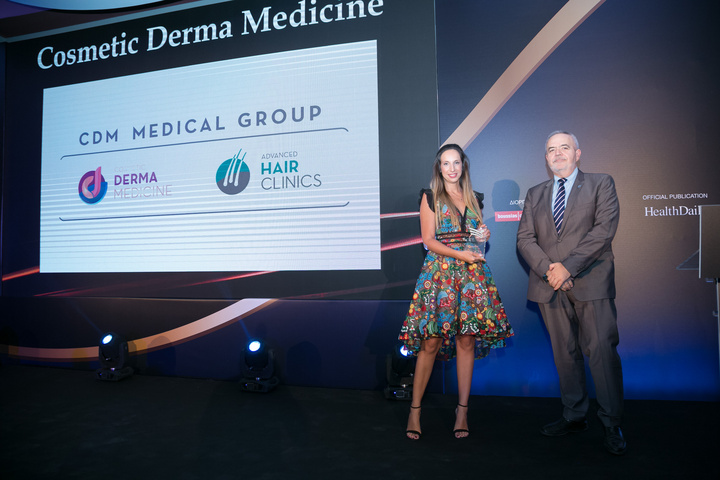 To BRONZE βραβείο παρέλαβε η κα Λίλη Αγιάντ, General Manager Cosmetic Derma Medicine & Advanced Hair Clinics