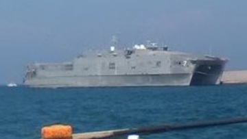 Αμερικανικό πολεμικό πλοίο στη Ρόδο