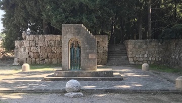 Το μνημείο για τους Δωδεκανήσιους αιχμαλώτους κατά τον ελληνοϊταλικό πόλεμο