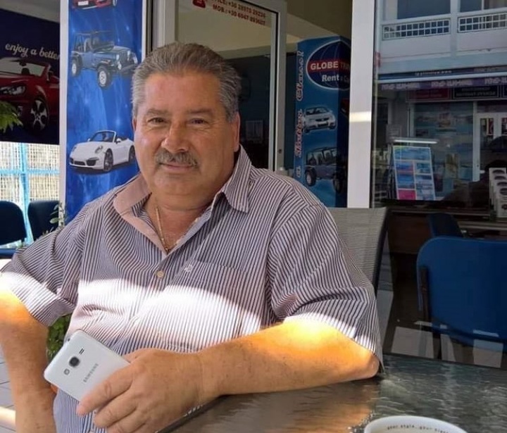 Ο άτυχος 62χρονος Μιχάλης Κοκκινάκης που έχασε τη ζωή του στο λιμάνι της Ακαντιάς. Επρόκειτο να αναχωρήσει σήμερα από το νησί μας.