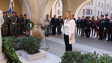 Στις εκδηλώσεις εορτασμού της Ημέρας των Ενόπλων Δυνάμεων η Μίκα Ιατρίδη