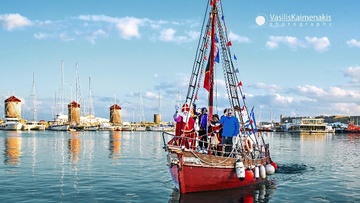 Η άφιξη του Sinterklaas στο Μαντράκι της Ρόδου