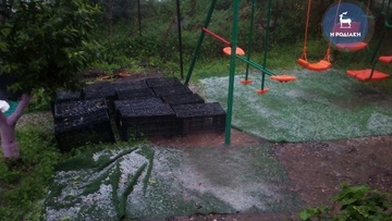 Κακοκαιρία «Διδώ»: Ισχυρή χαλαζόπτωση έπληξε το Γεννάδι