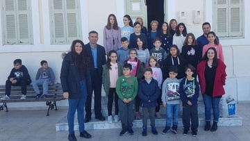 Συνεισφορά αγάπης στο κοινωνικό  παντοπωλείο Φανών από το Δημοτικό Σχολείο