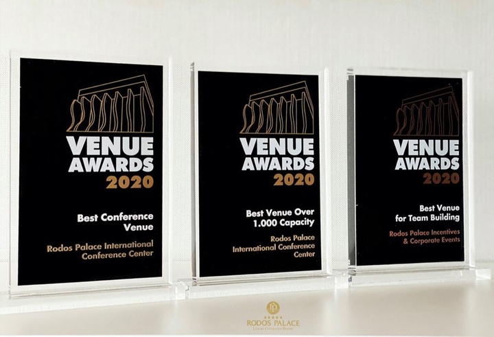 Δύο χρυσά και ένα χάλκινο βραβείο απέσπασε στα Venue Awards 2020 το ξενοδοχείο Rodos Palace