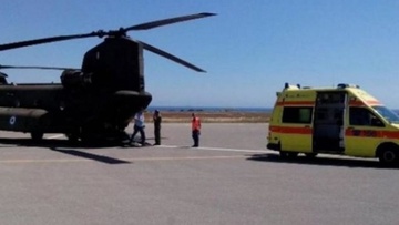 Σωτήρια αεροδιακομιδή για δύο ασθενείς από την Κάρπαθο στην Κρήτη