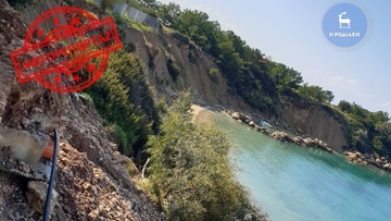 Καταστράφηκε ο δρόμος στην παραλία «Κάβος» των Πευκών