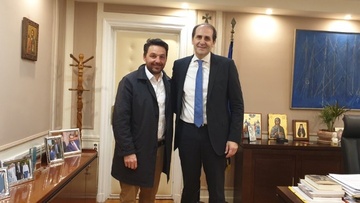 Συνάντηση  του Δημάρχου Χάλκης με τον Υφυπουργό οικονομικών για την ολοκλήρωση του Βιολογικού