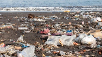 Oι ισχυροί νοτιάδες και βοριάδες γέμισαν τις παραλίες της Ρόδου με σκουπίδια 