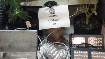 Συνελήφθη 20χρονος που είχε αναπτύξει εσωτερικού τύπου καλλιέργεια ναρκωτικών στην Κω