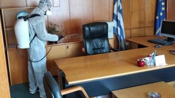 Απολύμανση πραγματοποιήθηκε  στη Δημοτική Κοινότητα Ιαλυσού