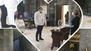 Γάμος στο Δημαρχείο της Ρόδου με τη νύφη και τον γαμπρό σε ενάμιση μέτρο απόσταση!