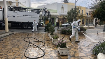 Προληπτική απολύμανση σε οικισμούς της Λέρου