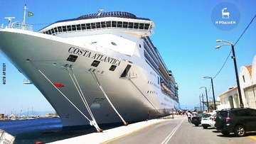 Ακυρώθηκαν 120 προσεγγίσεις κρουαζιεροπλοίων στη Ρόδο