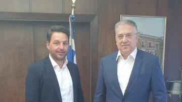 Συνάντηση του Δημάρχου Χάλκης με τον Υπουργό Εσωτερικών για το αναπτυξιακό πρόγραμμα έργων «Α. Τρίτσης»