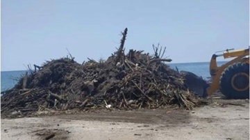 Παρέμβαση του δήμου Ρόδου στην παραλία Κατσούνι της Λάρδου